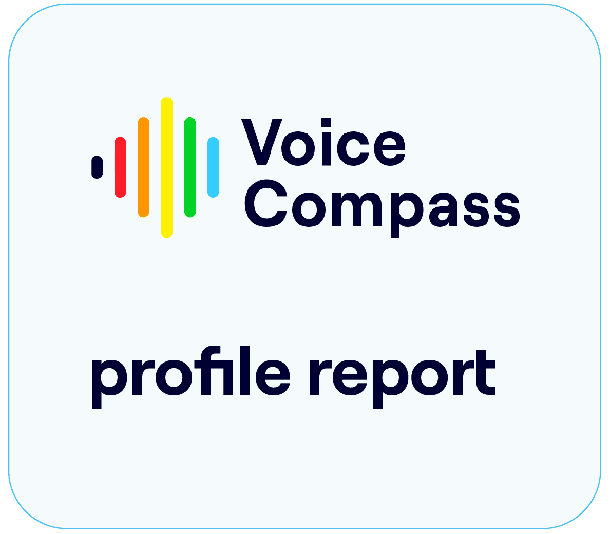 Voice Compass personal profile report example