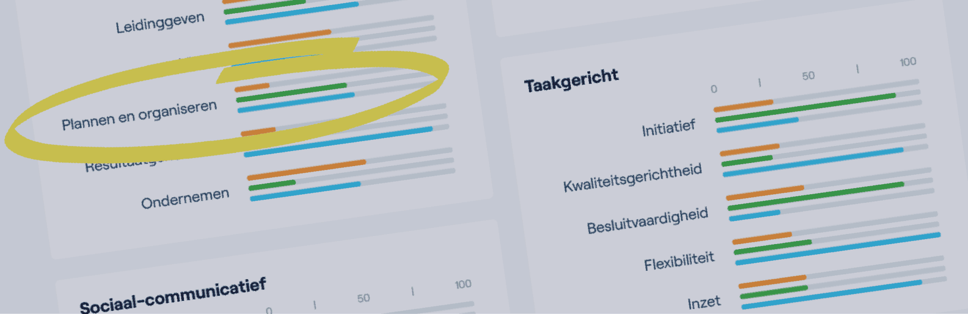 competentie plannen en organiseren operationeel tactisch strategisch Nieuwenhuis stemanalyse