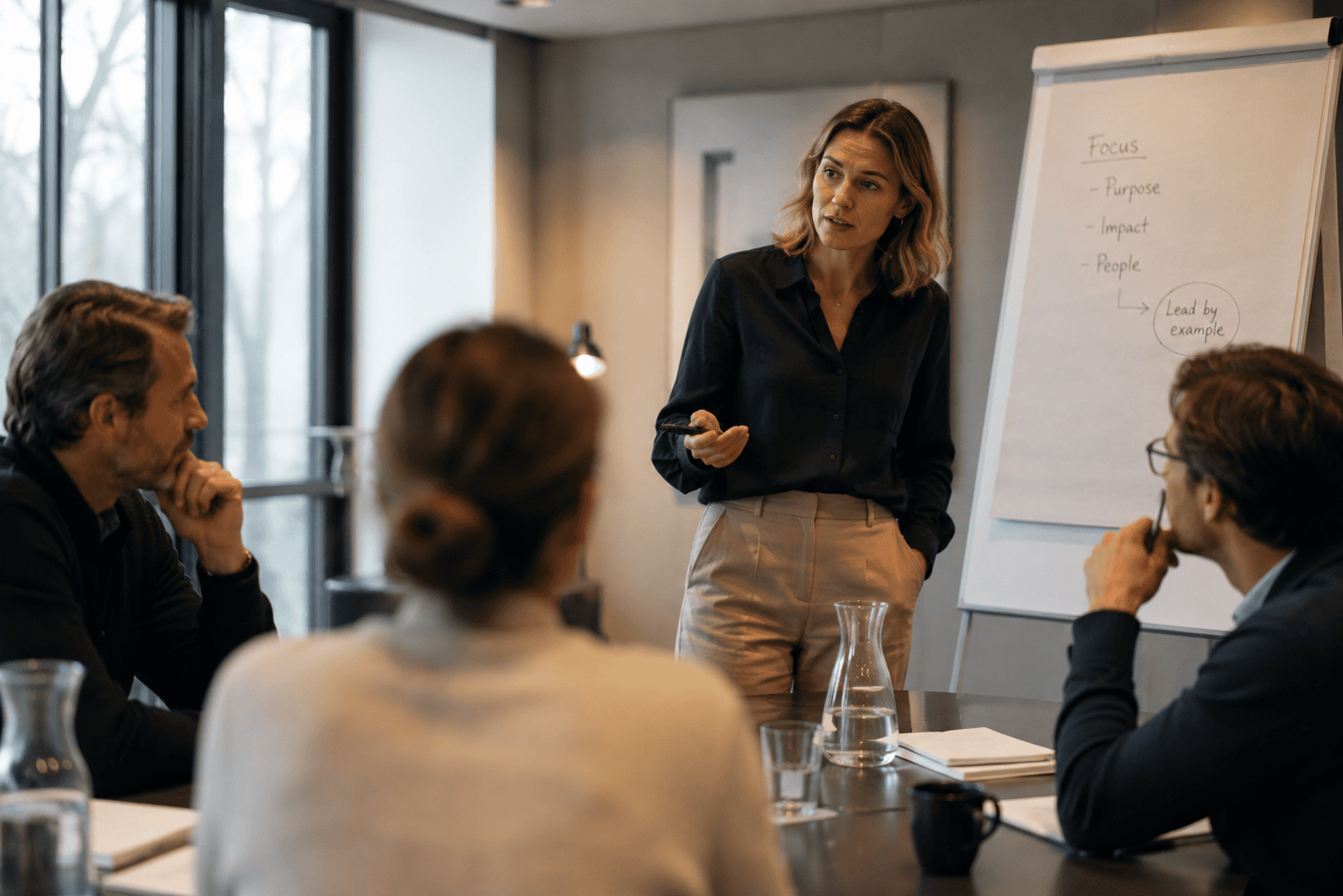 Leidinggevende in een moderne werkomgeving